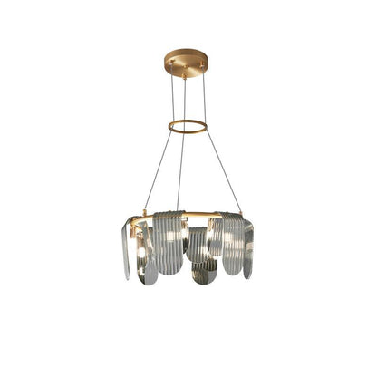 Folioles Brass Gasolier Chandelier