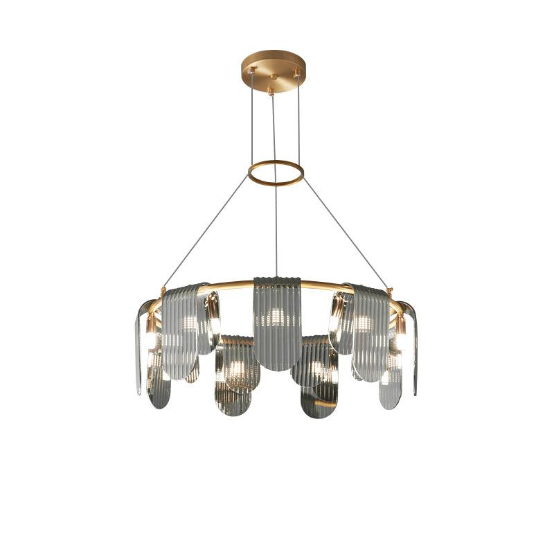 Folioles Brass Gasolier Chandelier