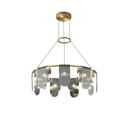 Folioles Brass Gasolier Chandelier