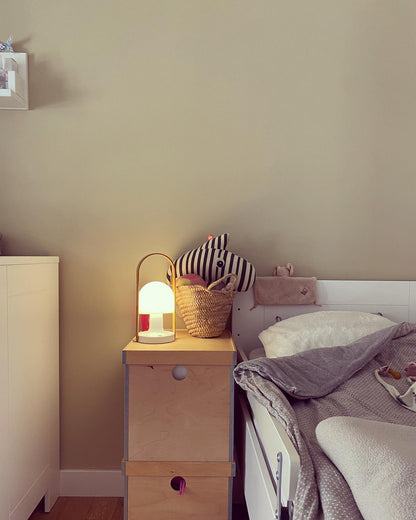 Portable Glass Charging Bedside lamp Table Lamp