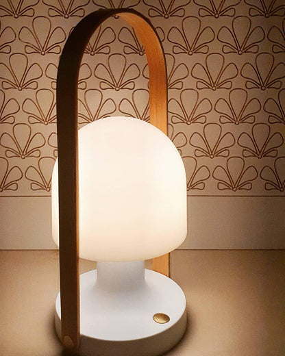 Portable Glass Charging Bedside lamp Table Lamp