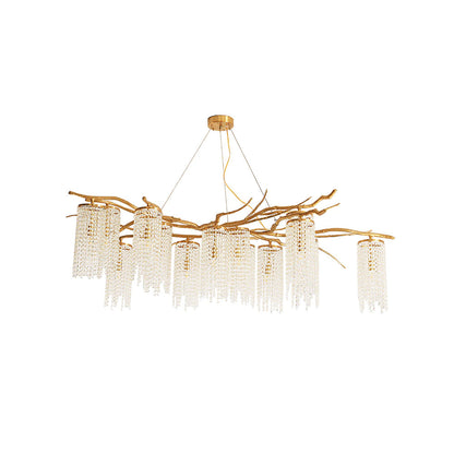 Forest Dawn Brass Ceiling fixture Chandelier