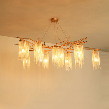 Forest Dawn Brass Ceiling fixture Chandelier