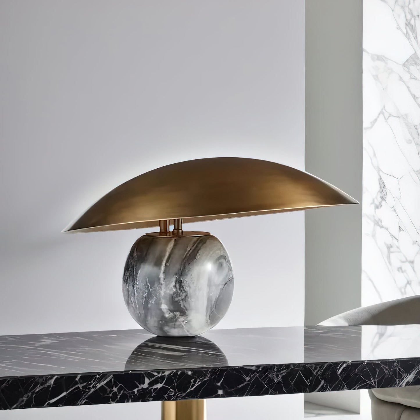 Formosa Marble Side table lamp Table Lamp