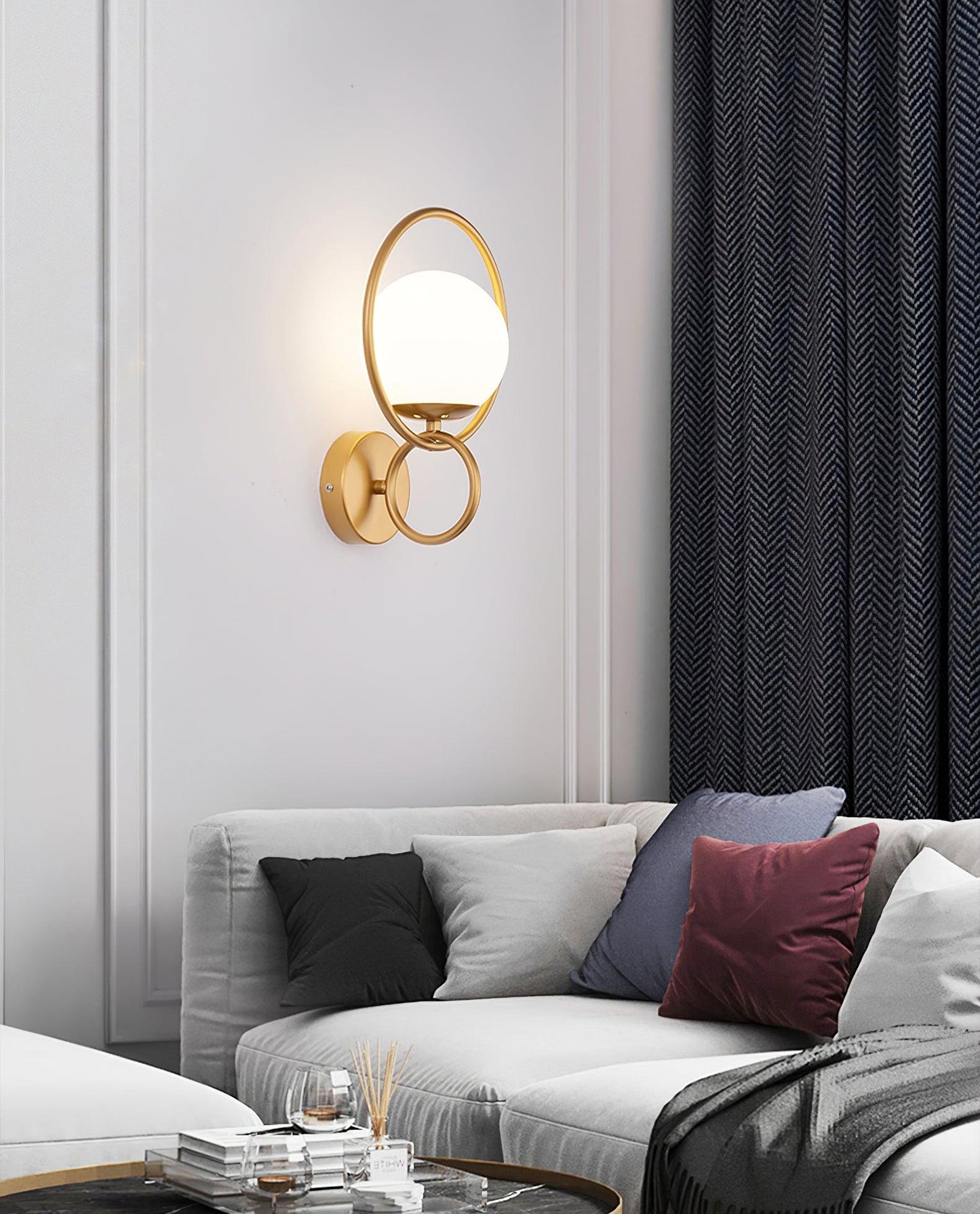 Fort Halo Gold Wall light Wall Light