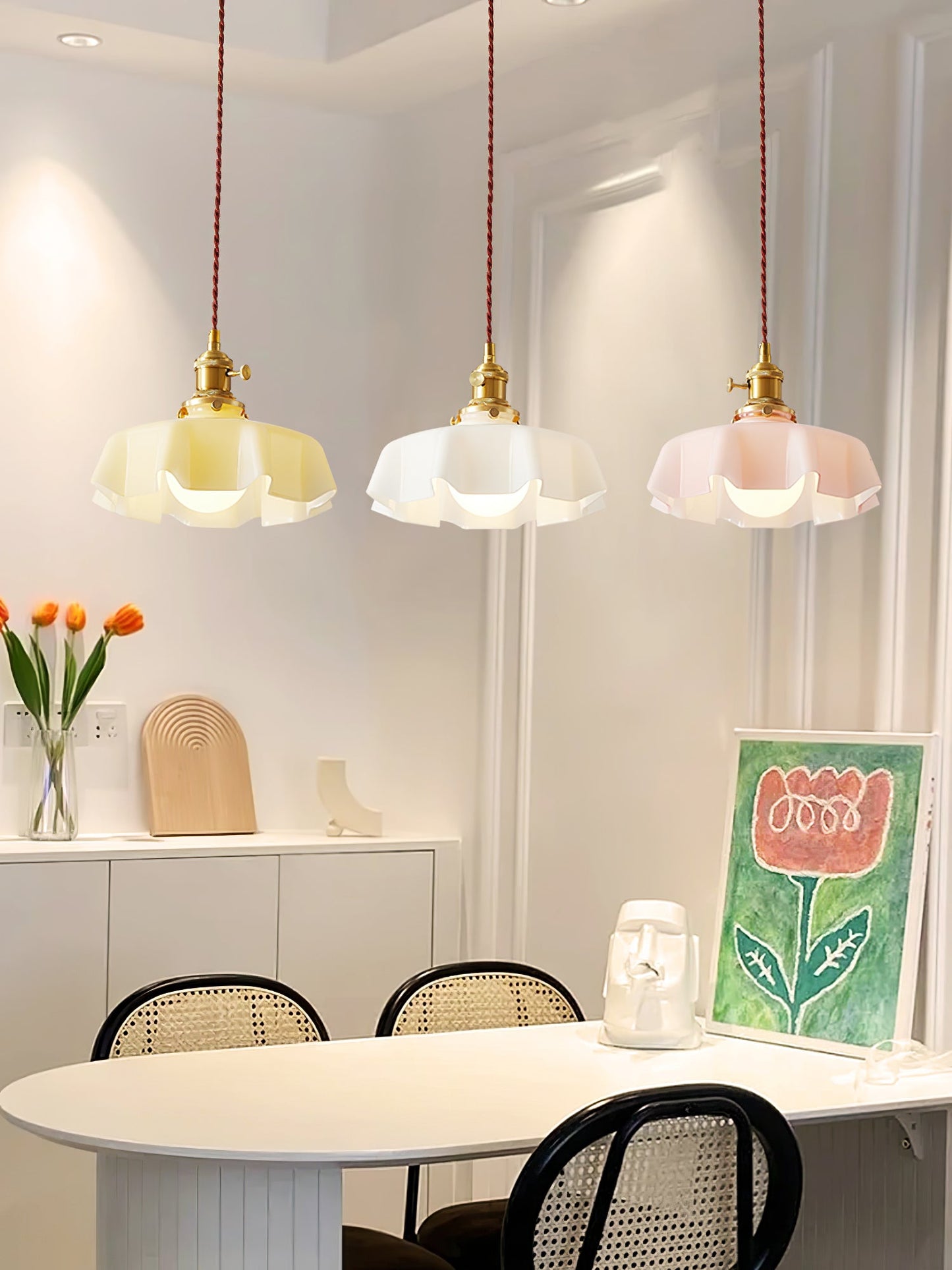 French Flower Hanging light Pendant Light