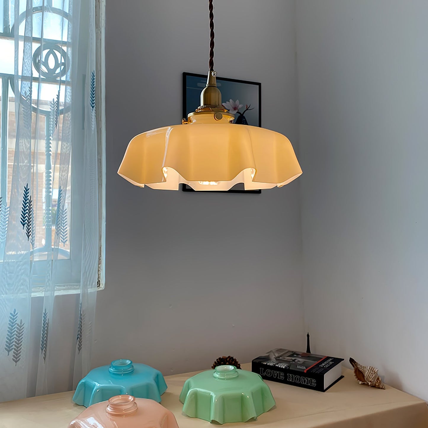 French Flower Hanging light Pendant Light