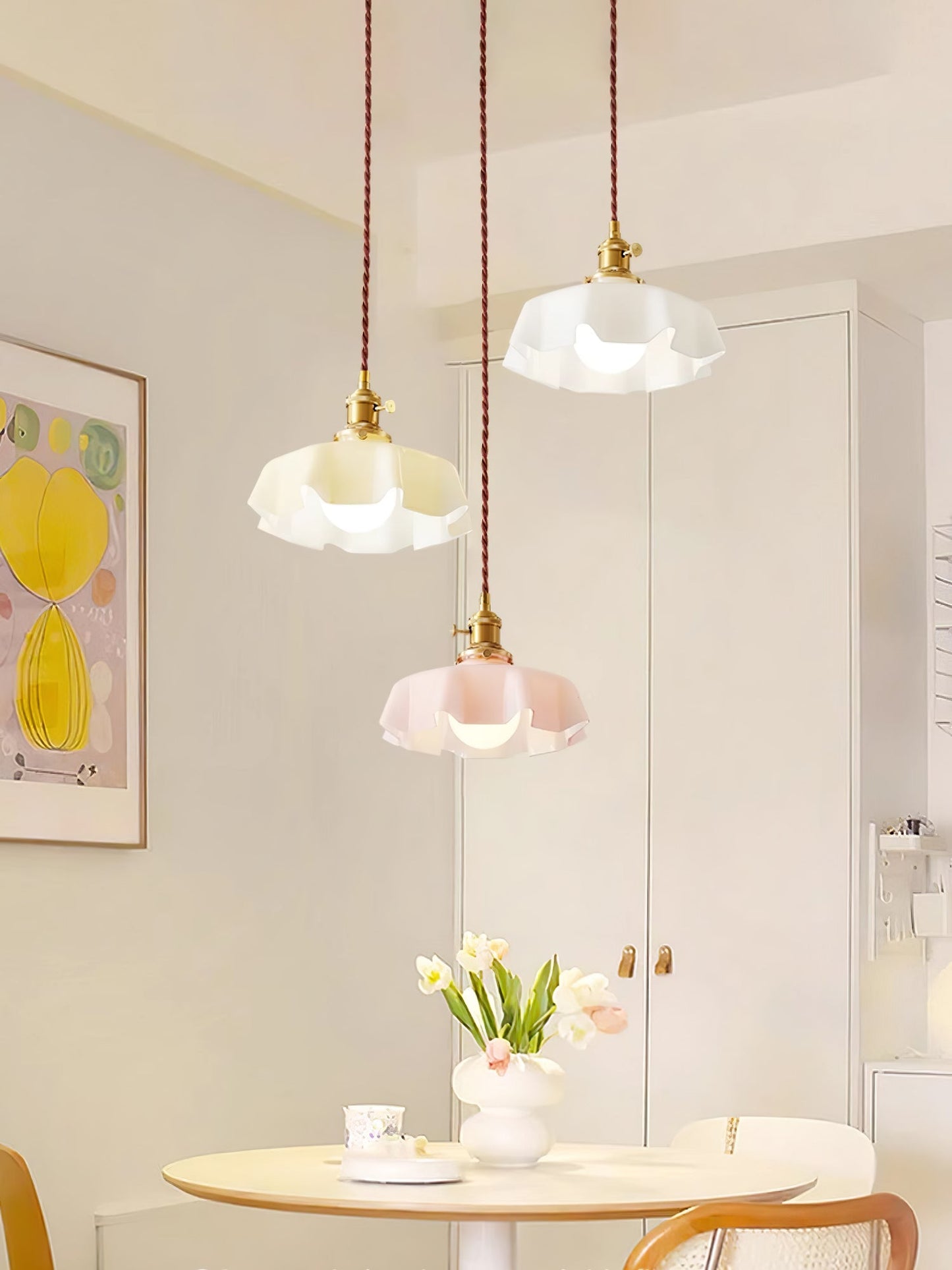 French Flower Hanging light Pendant Light