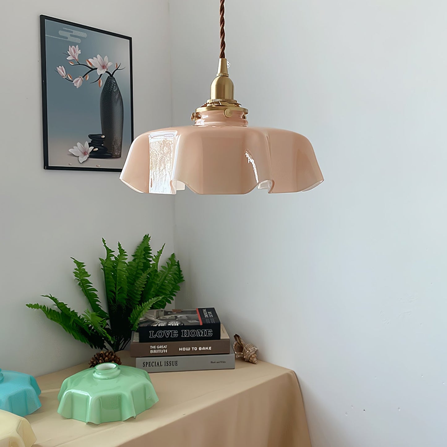 French Flower Hanging light Pendant Light