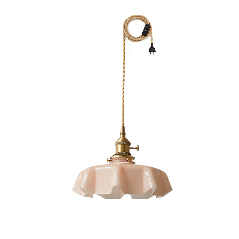 French Flower Droplight Pendant Swag Light