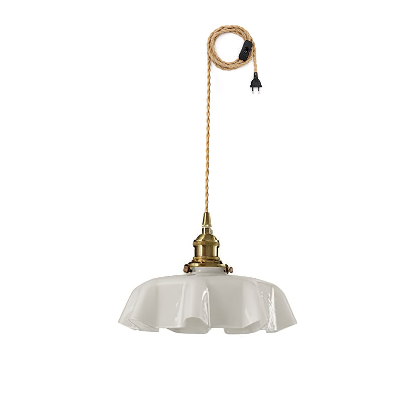 French Flower Droplight Pendant Swag Light