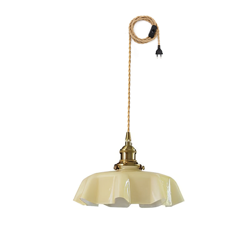 French Flower Droplight Pendant Swag Light