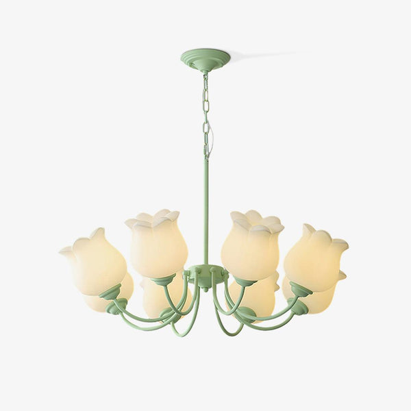 French Lily Gasolier Chandelier