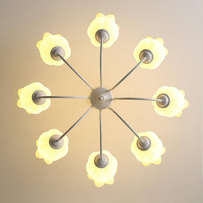 French Lily Gasolier Chandelier