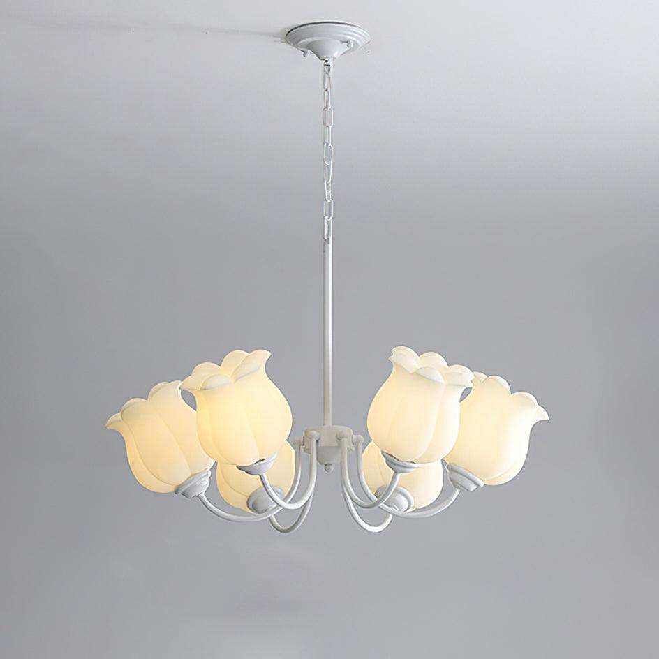 French Lily Gasolier Chandelier