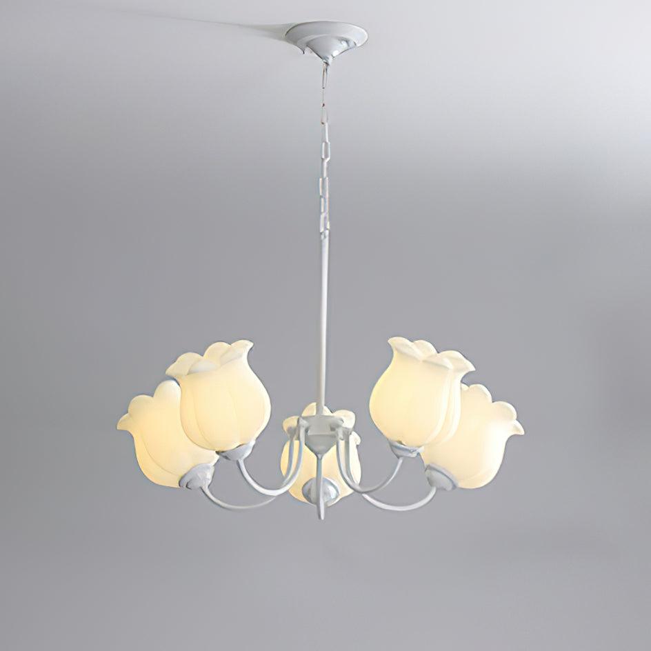 French Lily Gasolier Chandelier