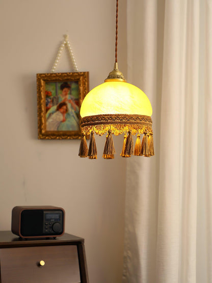 French Tassels Brass Drop light Pendant Light