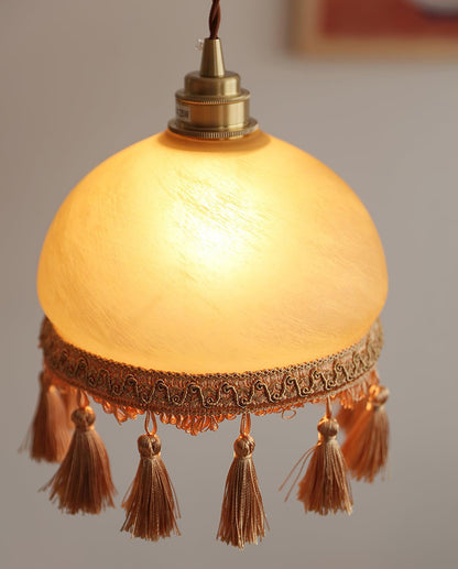 French Tassels Brass Drop light Pendant Light