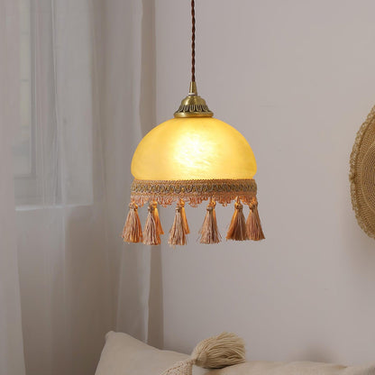 French Tassels Brass Drop light Pendant Light