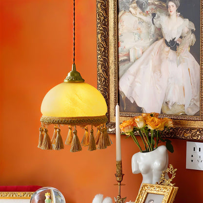 French Tassels Brass Drop light Pendant Light