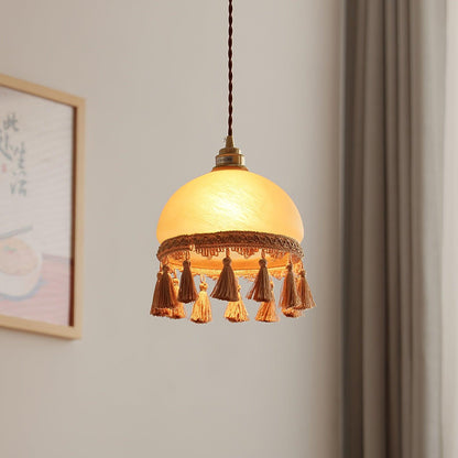 French Tassels Brass Drop light Pendant Light