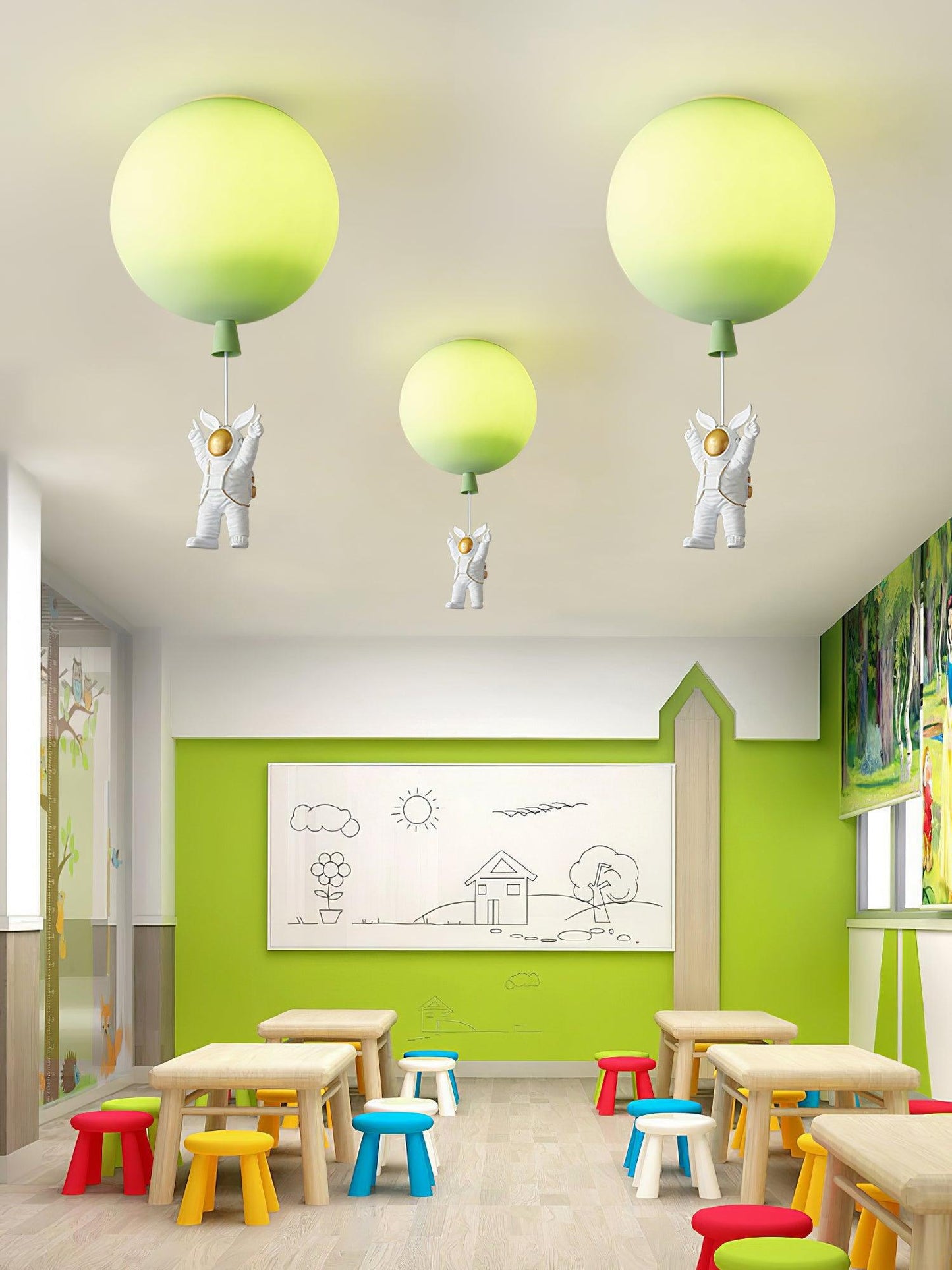 Frosted Balloon Ceiling-mounted light Ceiling Light