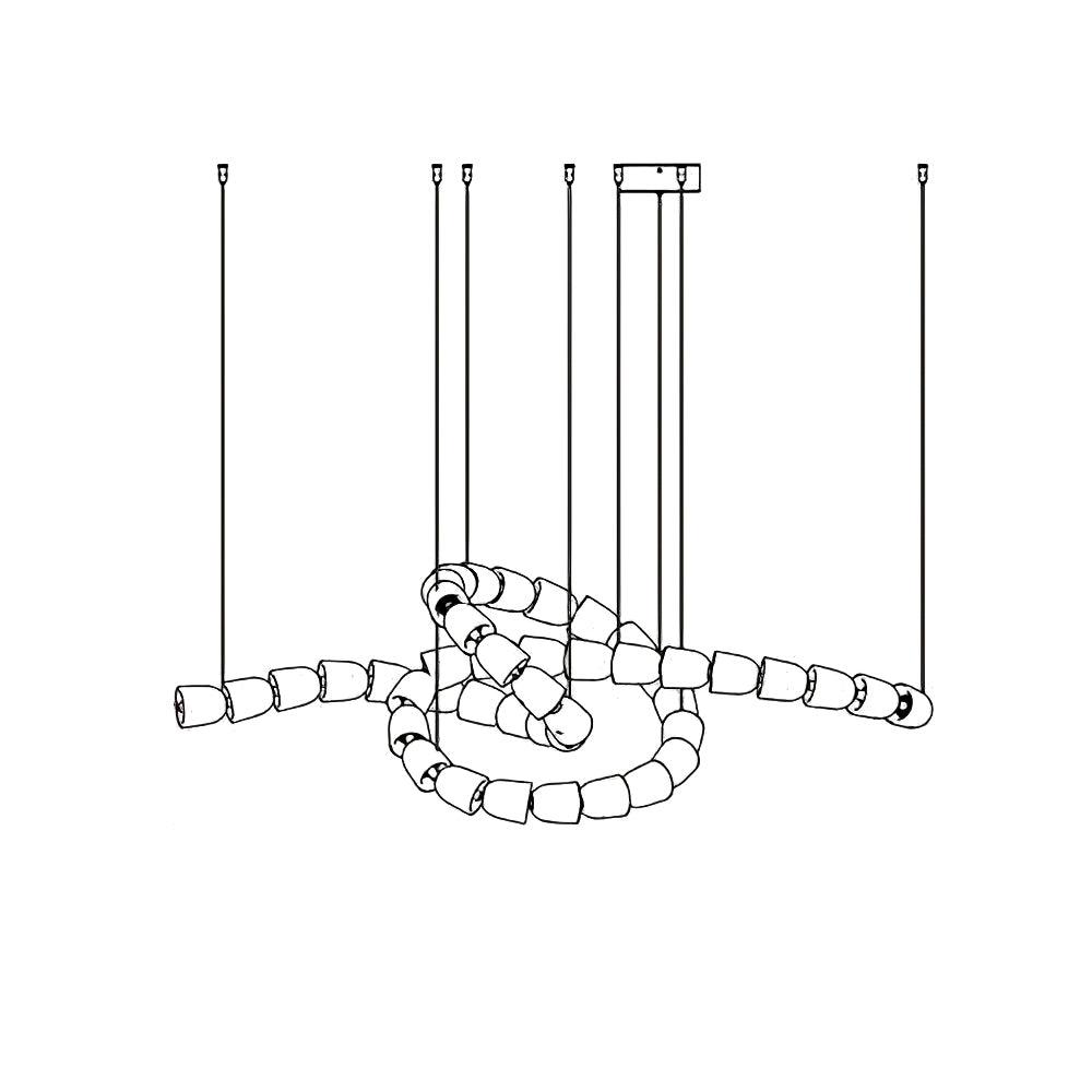 Gabriel Gasolier Chandelier