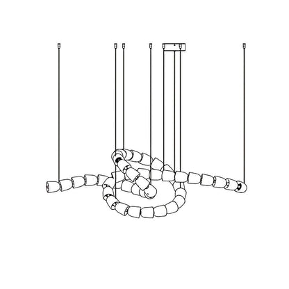 Gabriel Gasolier Chandelier