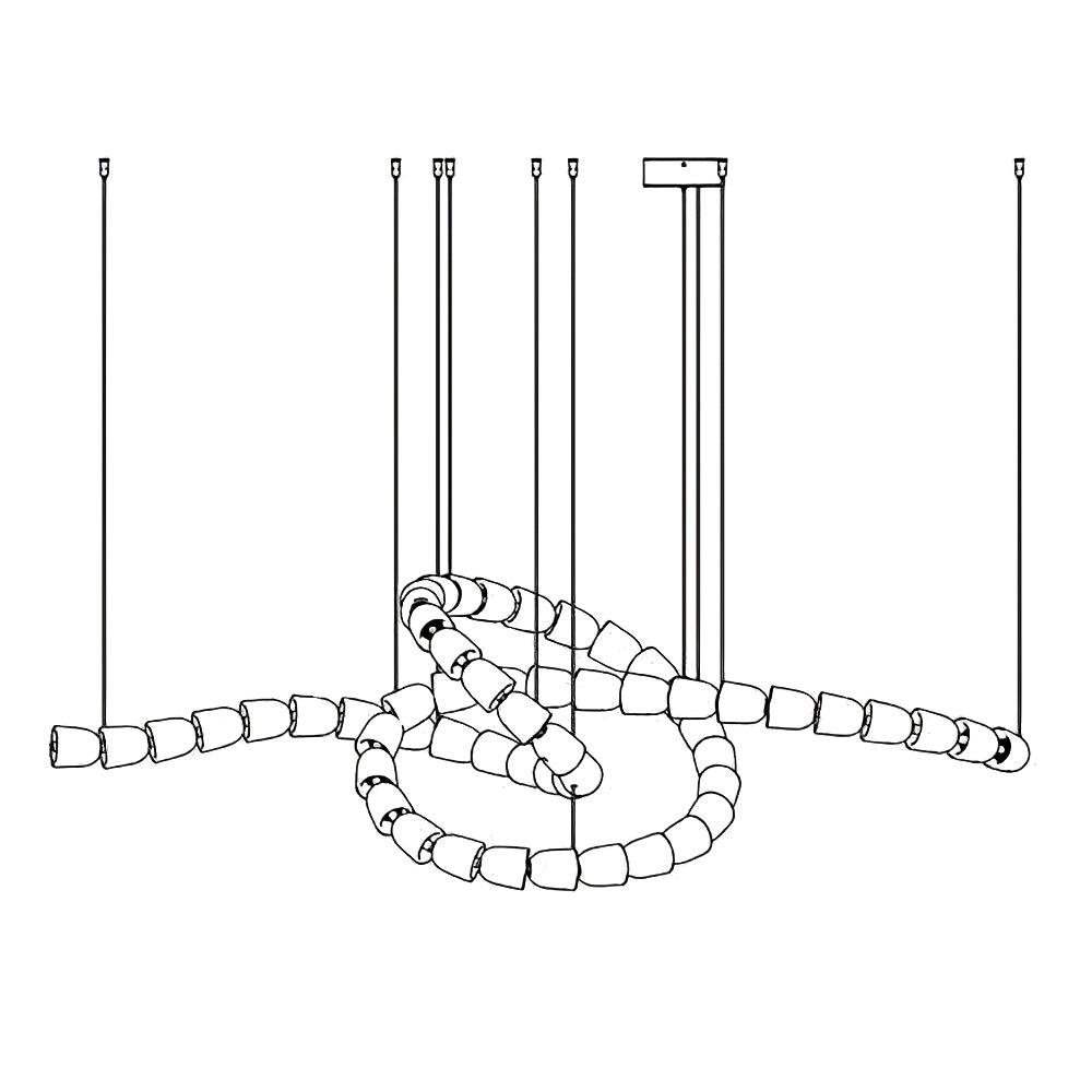 Gabriel Gasolier Chandelier