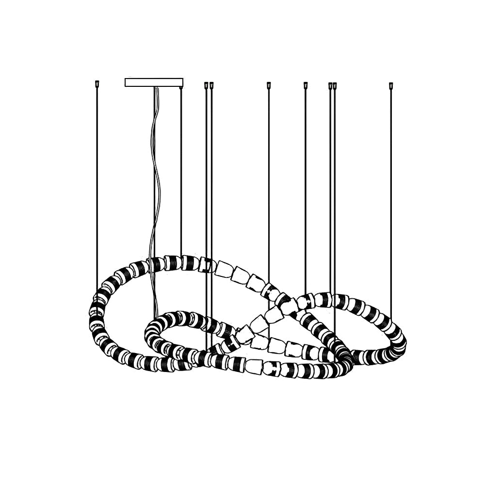 Gabriel Gasolier Chandelier