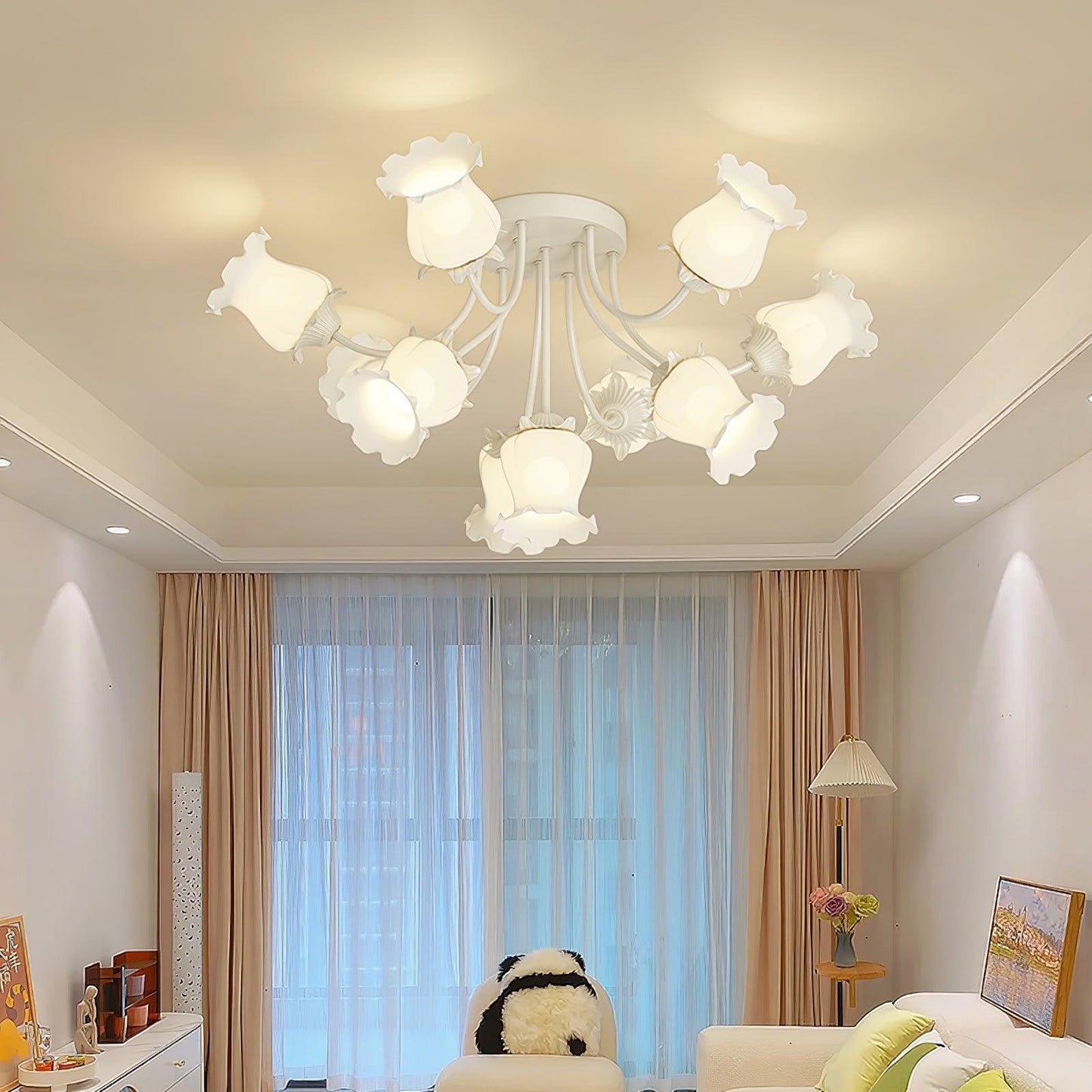 Garden Flower Overhead light Ceiling Lamp