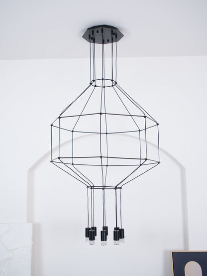 Geometric Lines Droplight Pendant Lamp