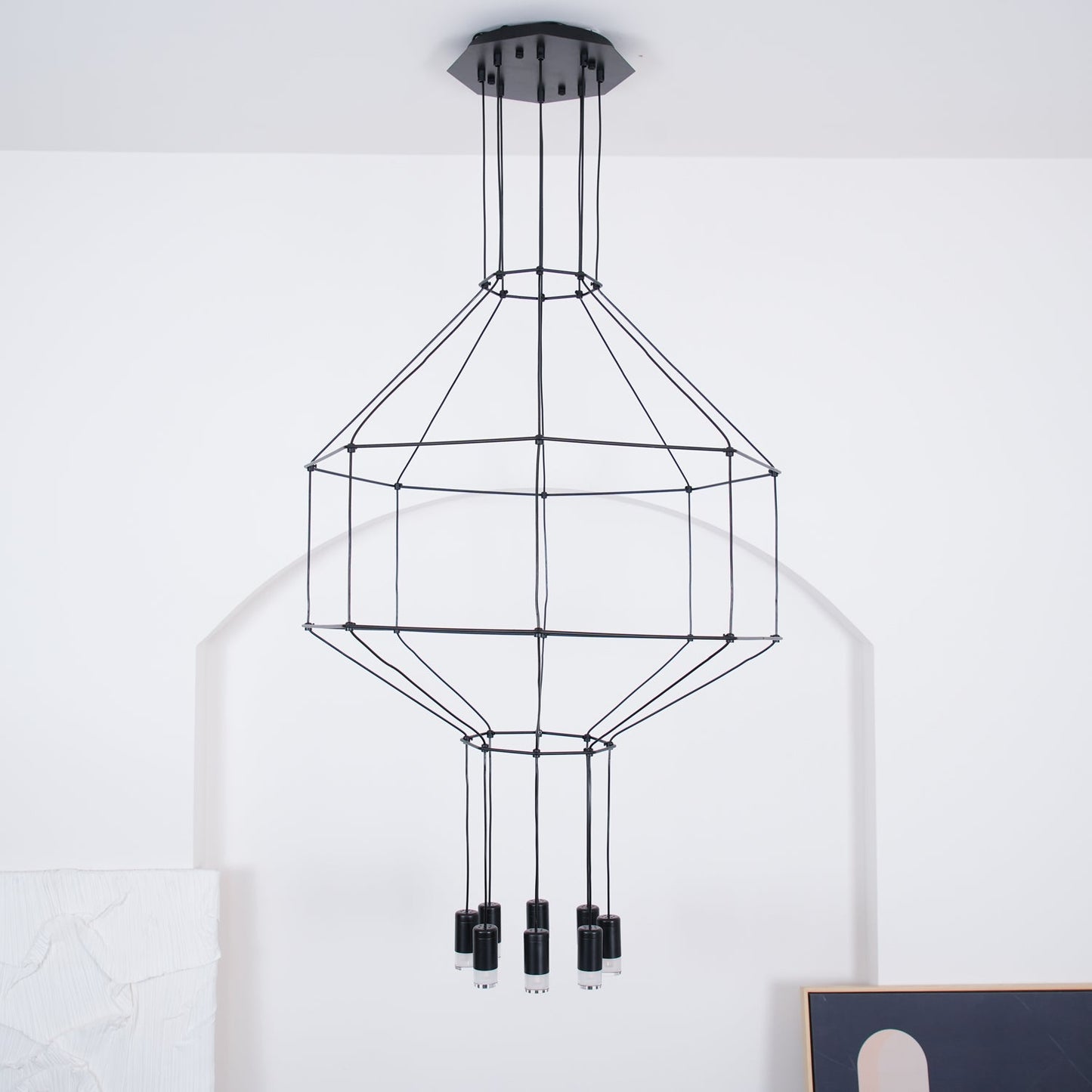 Geometric Lines Droplight Pendant Lamp