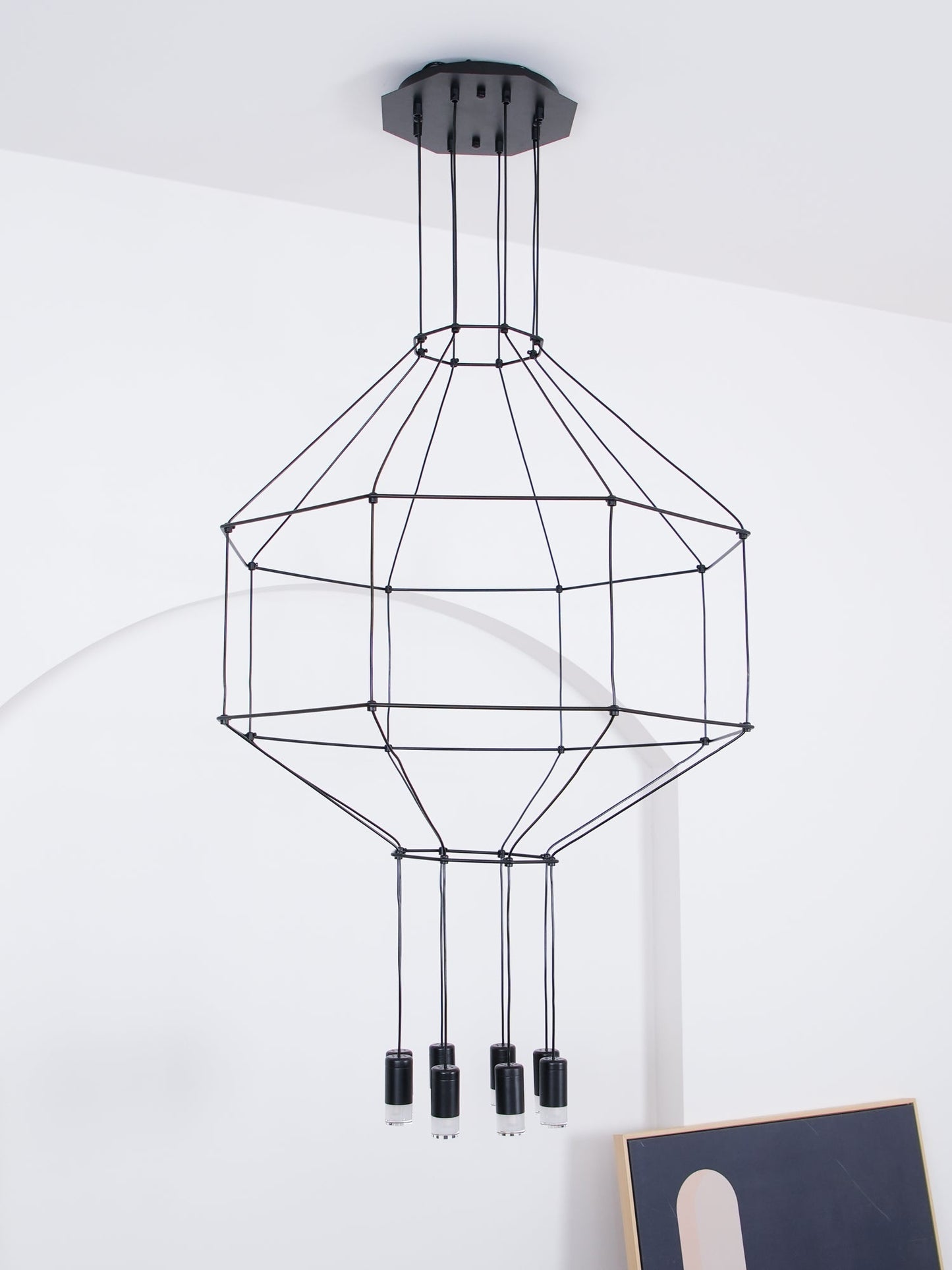 Geometric Lines Droplight Pendant Lamp