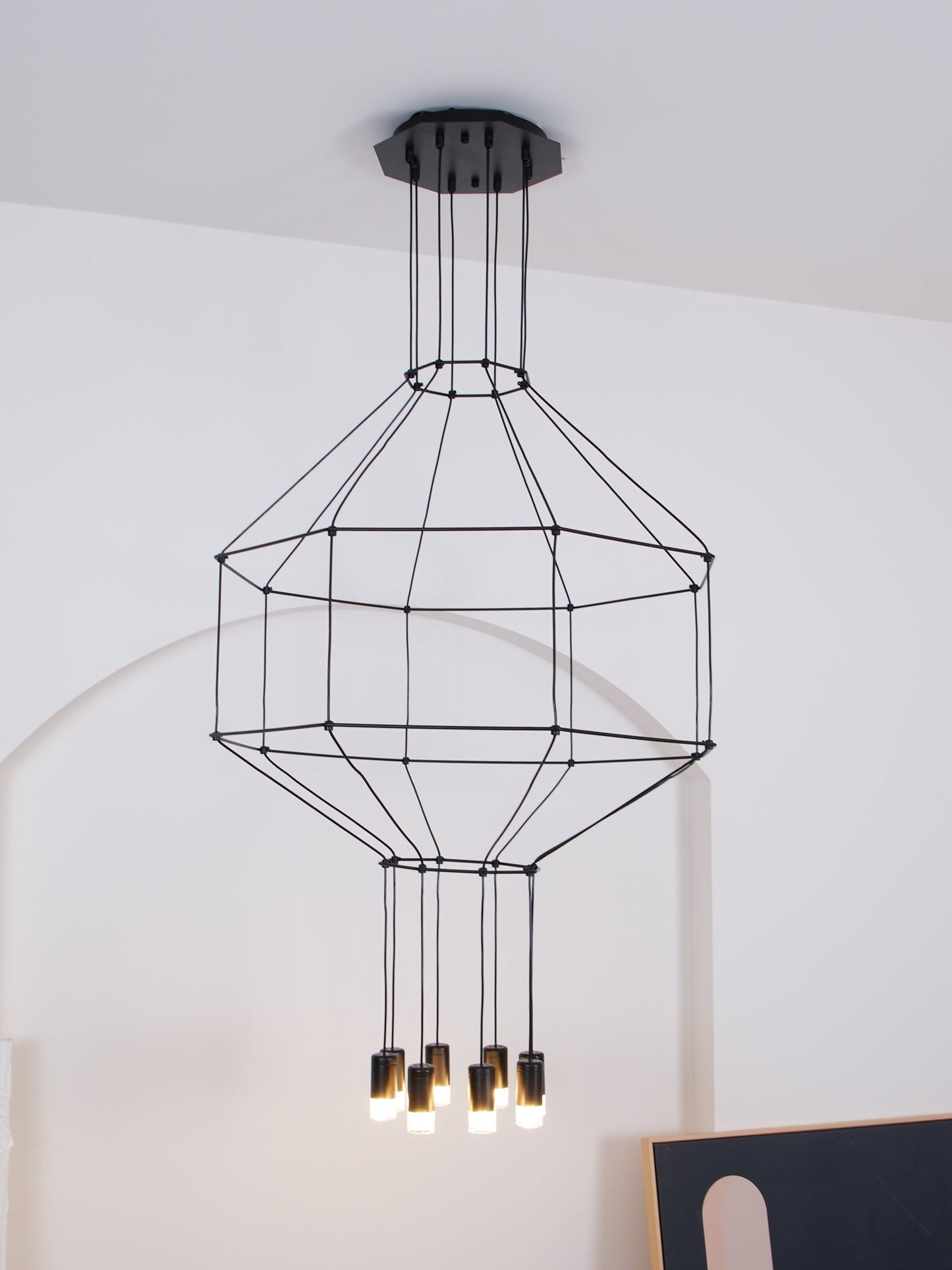 Geometric Lines Droplight Pendant Lamp