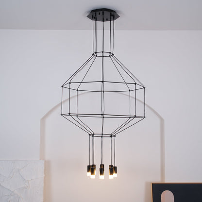 Geometric Lines Droplight Pendant Lamp