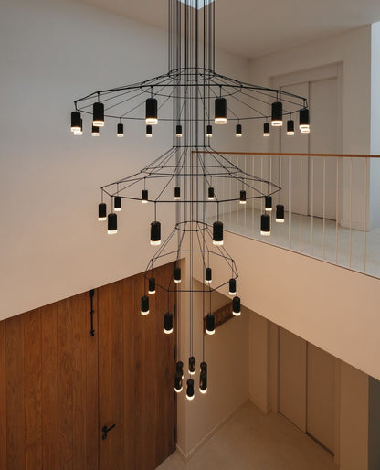 Geometric Lines Droplight Pendant Lamp