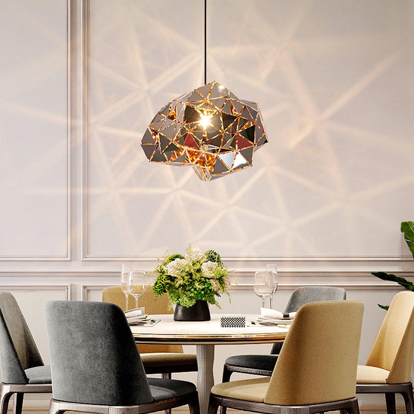 Geometric Panel Drop light Pendant Lamp