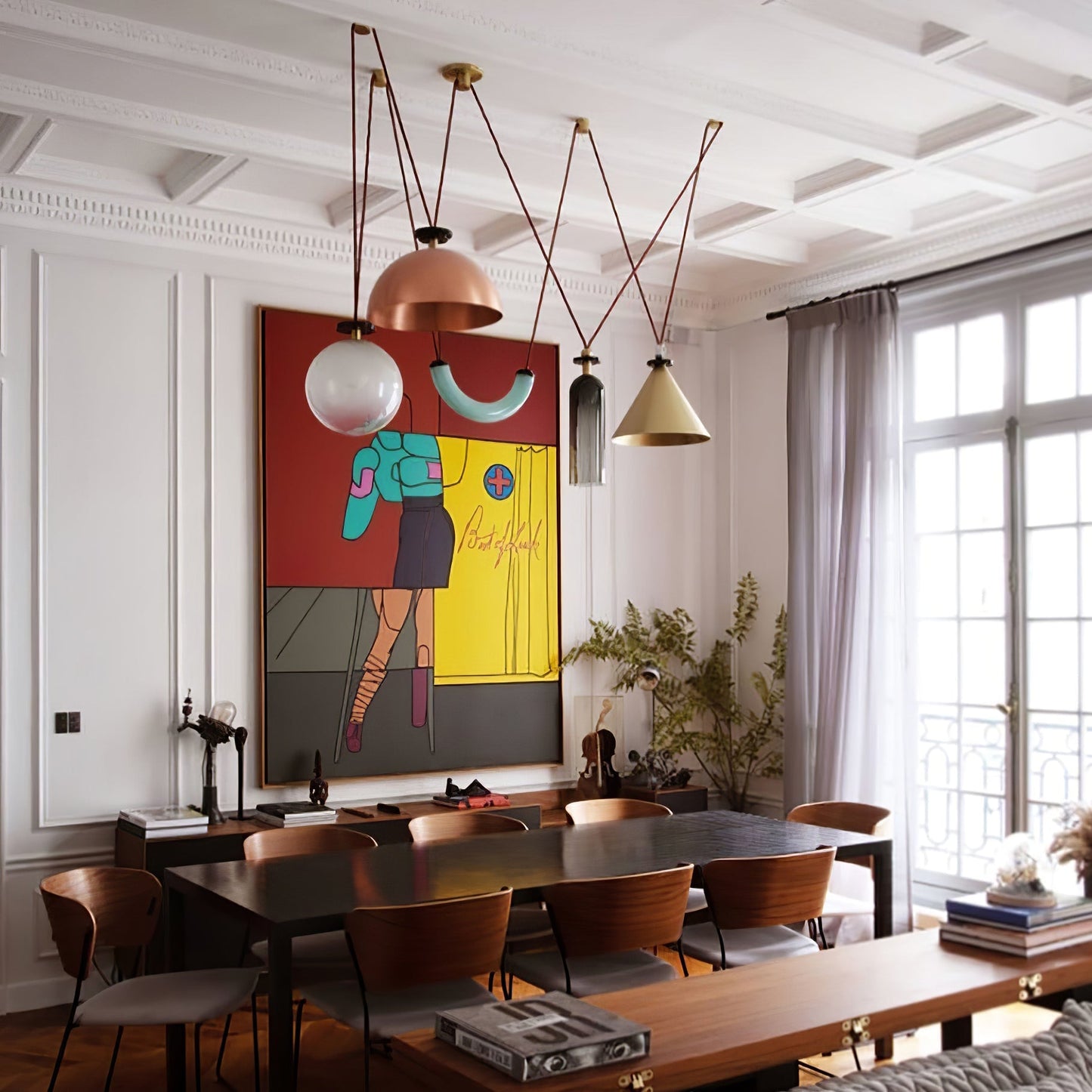 Geometric Shape Art Modern Gasolier Chandelier