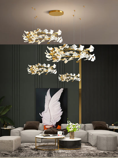 Gingko Leaves Ceiling fixture Chandelier