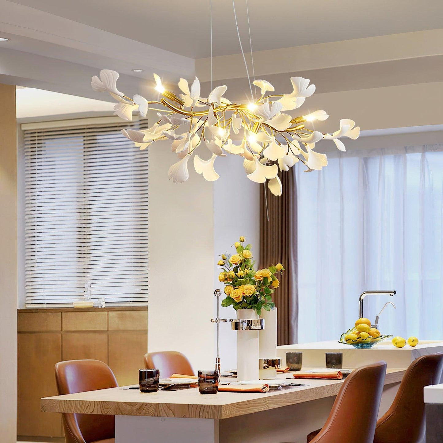 Gingko Ceiling fixture Chandelier D