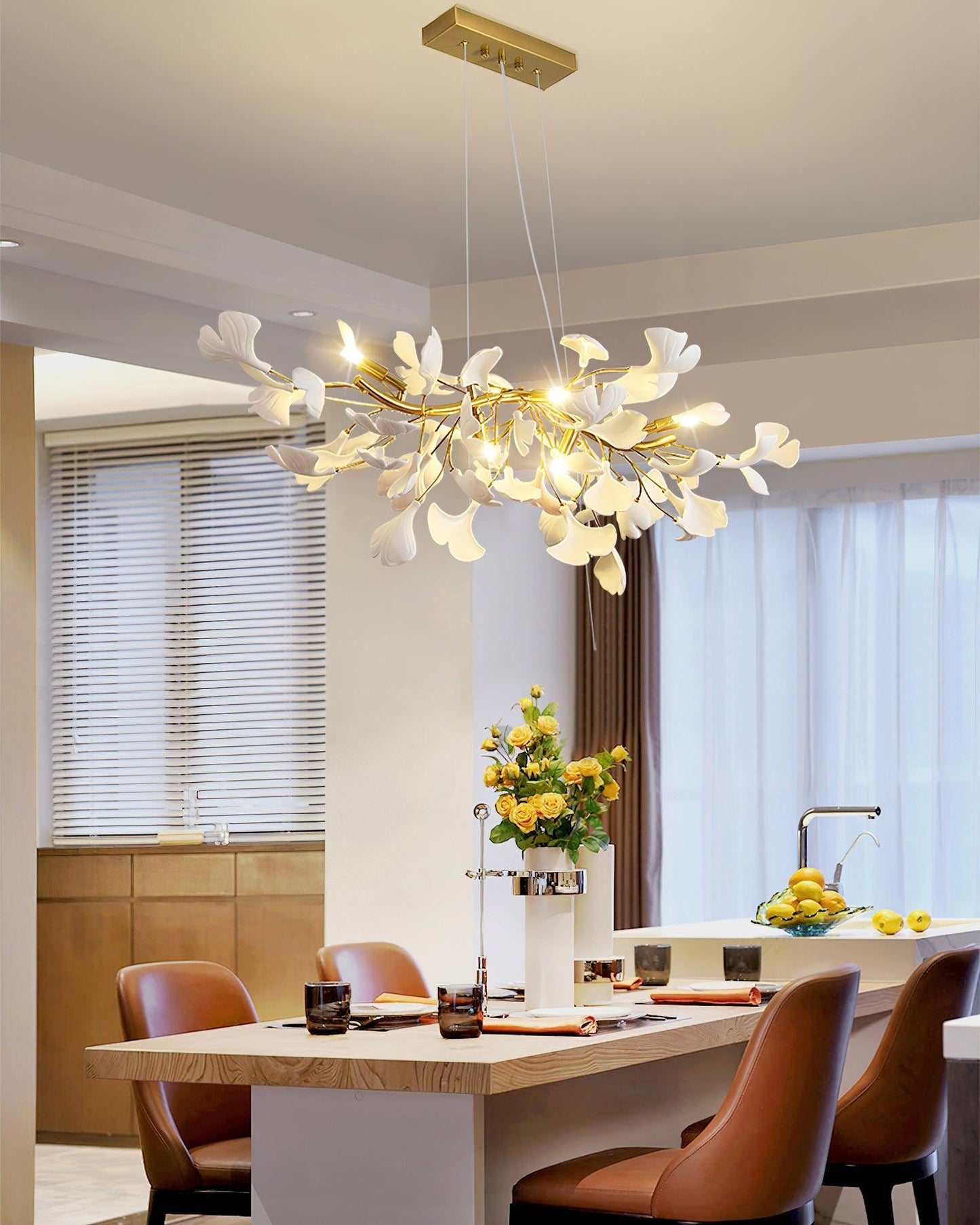 Gingko Ceiling fixture Chandelier D