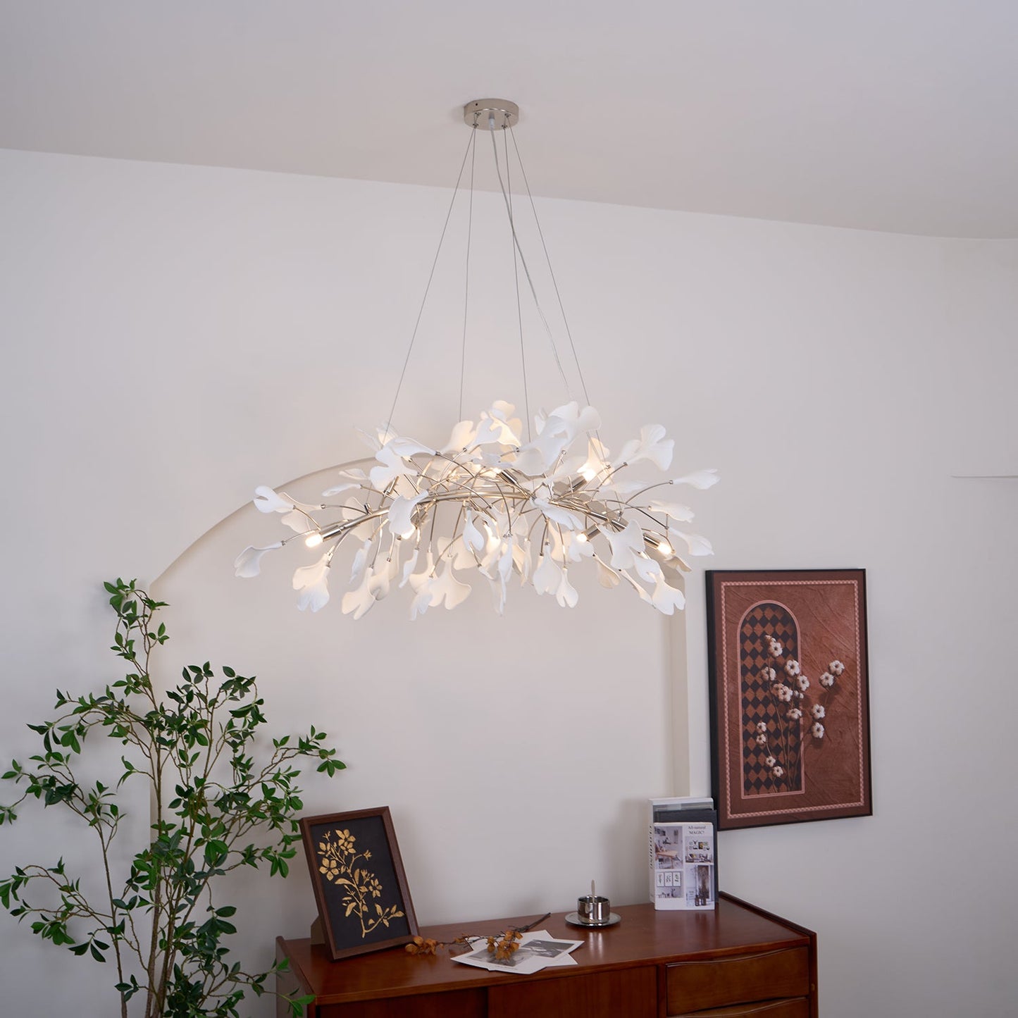 Gingko Ceiling fixture Chandelier N