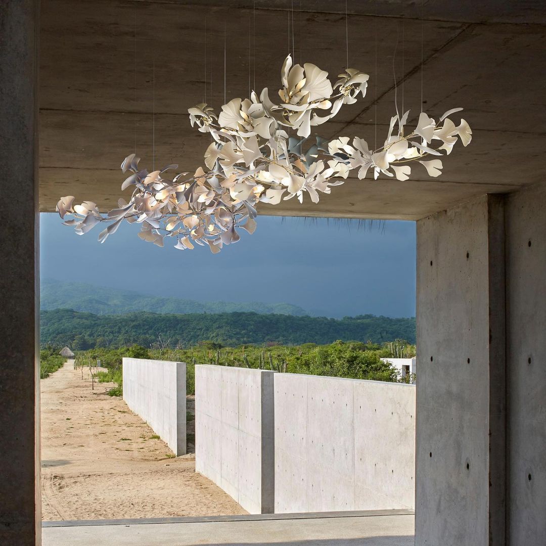 Gingko Leaves Ceiling fixture Chandelier