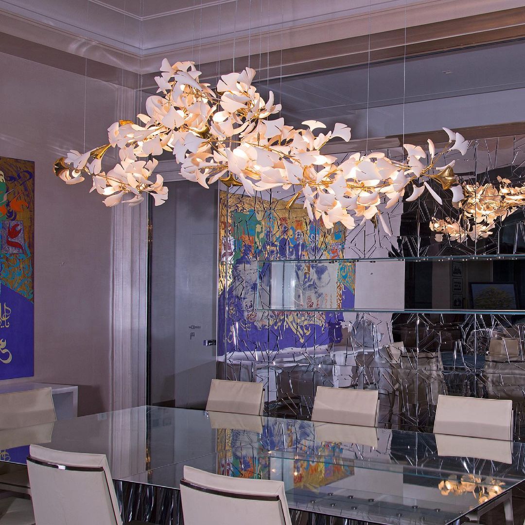 Gingko Leaves Ceiling fixture Chandelier