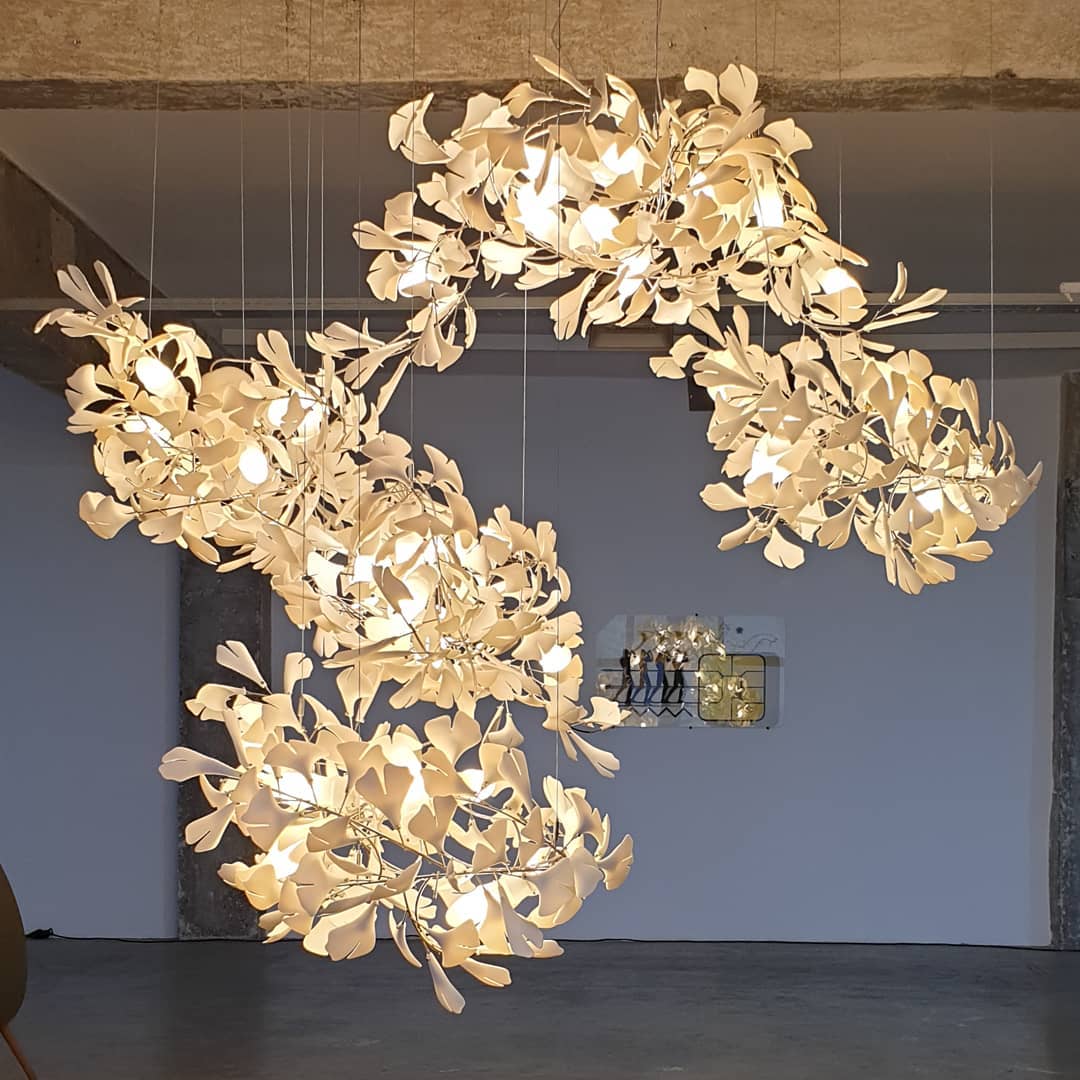 Gingko Leaves Ceiling fixture Chandelier