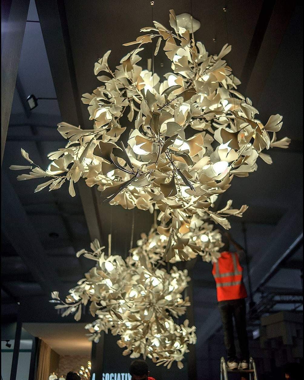 Gingko Leaves Ceiling fixture Chandelier