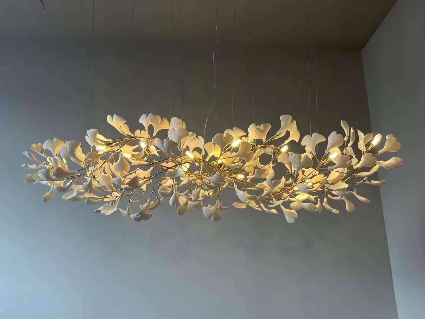 Gingko Leaves Ceiling fixture Chandelier