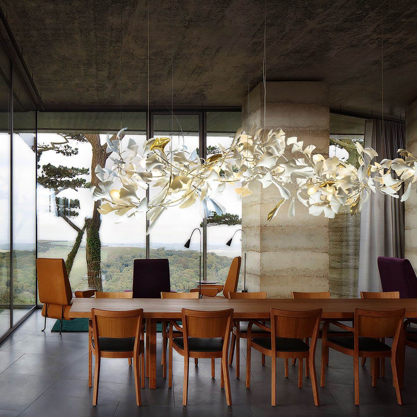 Gingko Leaves Ceiling fixture Chandelier