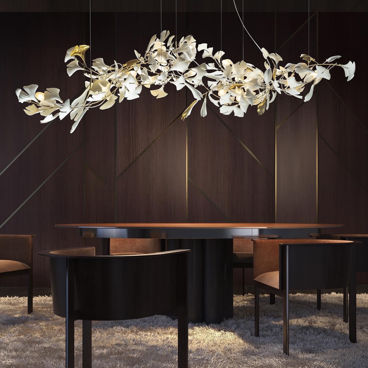 Gingko Candelabrum Chandelier A